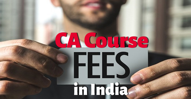CA course fees in India