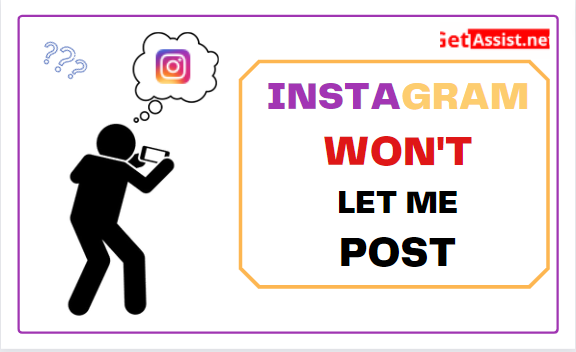 instagram wont let me post